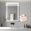 Maxax Atherton Modern Frameless Anti-Fog LED Lighted Dimmable Wall Mounted Bathroom Vanity Mirror - 2 of 4