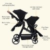 Double Track Tandem Stroller, Foldable Bassinet Pram for Infant and Toddler, Multi-Position Reversible Pushchair - 2 of 4
