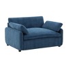 Merax Oversized Chenille Single Sofa Chair with Deep Seat and Throw Pillows - 2 of 4