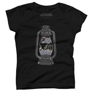 Girl's Design By Humans A Storm Is Brewing In The Lantern By NDTank T-Shirt - 1 of 2