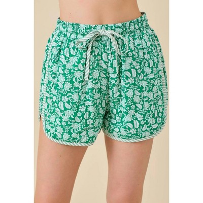 Women's Quilt Printed Shorts - Main Strip