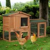 Costway 58'' Wooden Rabbit Hutch Large Chicken Coop Weatherproof Indoor Outdoor Use - 4 of 4