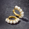 Pure Collection by Ross-Simons 3mm Cultured Pearl Huggie Hoop Earrings in 14kt Gold - 4 of 4