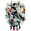 My Hero Academia Anime Characters Mens White Graphic Tee Shirt - 2 of 2