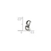 Black Bow Jewelry Sterling Silver Sunglasses Bead Charm - 3 of 4