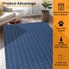 Washable Rugs Non-Slip ¨C Modern Braided Print Area Rug? Stain-Resistant Machine Washable Carpet | Contemporary Accent Rug with Non-Slip Backing - 4 of 4