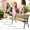 48'' Outdoor Cast Iron Patio Bench - 3 of 4