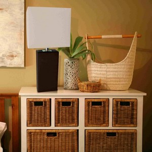 21" Monaco Avenue Modern Leather Table Lamp - Elegant Designs - 1 of 4