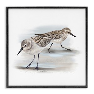 Stupell Industries Sandpiper Pair on Sandy Beach, 12" x 12" - 1 of 4