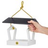 Bird Choice Modern Farmhouse Fly Thru Novelty Bird Feeder 7" Black & White - 4 of 4