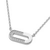 Pompeii3 Diamond Paper Pendant 14k Gold 18" Necklace Lab Created 1/2" Wide - 2 of 4