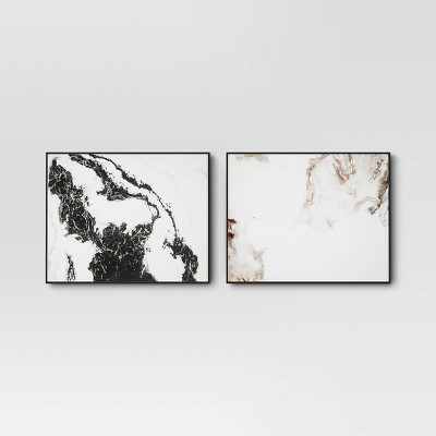2pk 16 x 20 Abstract Pair Framed Wall Canvases - Threshold™