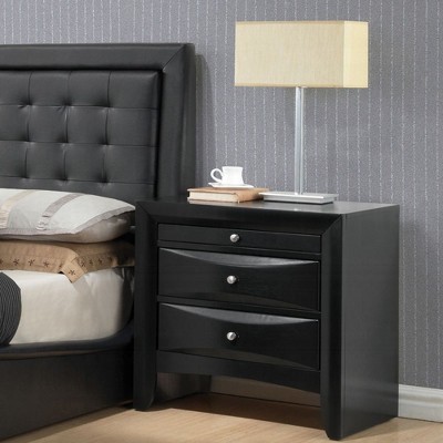 NicBex 2-Drawer Nightstand with Metal Handles Modern Bedside Table End Table for Living Room, Bedroom