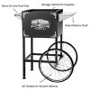 Great Northern Popcorn 8 oz. Vintage Replacement Cart with Shelf, Push Handle and Bicycle-Style Wheels for Lincoln Style Popcorn Machines - Black - 2 of 3