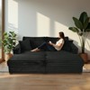GDFStudio Ivern Modern 86.22'' Corduroy Upholstered Double Chaise Lounge Sofa with 2 Pillows - 2 of 4