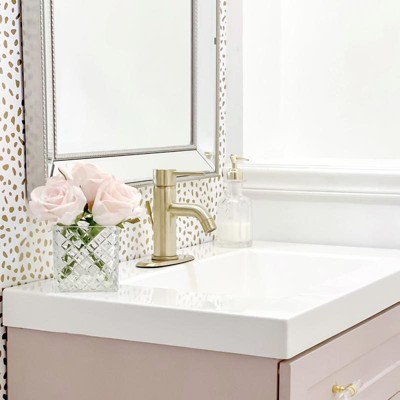 Fluted Milk Glass Soap Pump Brass Finish - Hearth & Hand™ With Magnolia :  Target