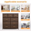 Pellebant Home Extra Wide Closet Dresser Storage Tower Organizer Unit 9 Drawers Dresser for Bedroom Clothes with Steel Frame Wood Top - 4 of 4