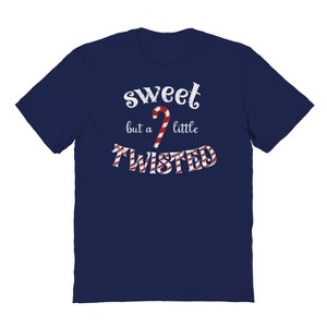 Rerun Island Men's Christmas Sweet But Short Sleeve Graphic Cotton T-shirt - 1 of 1