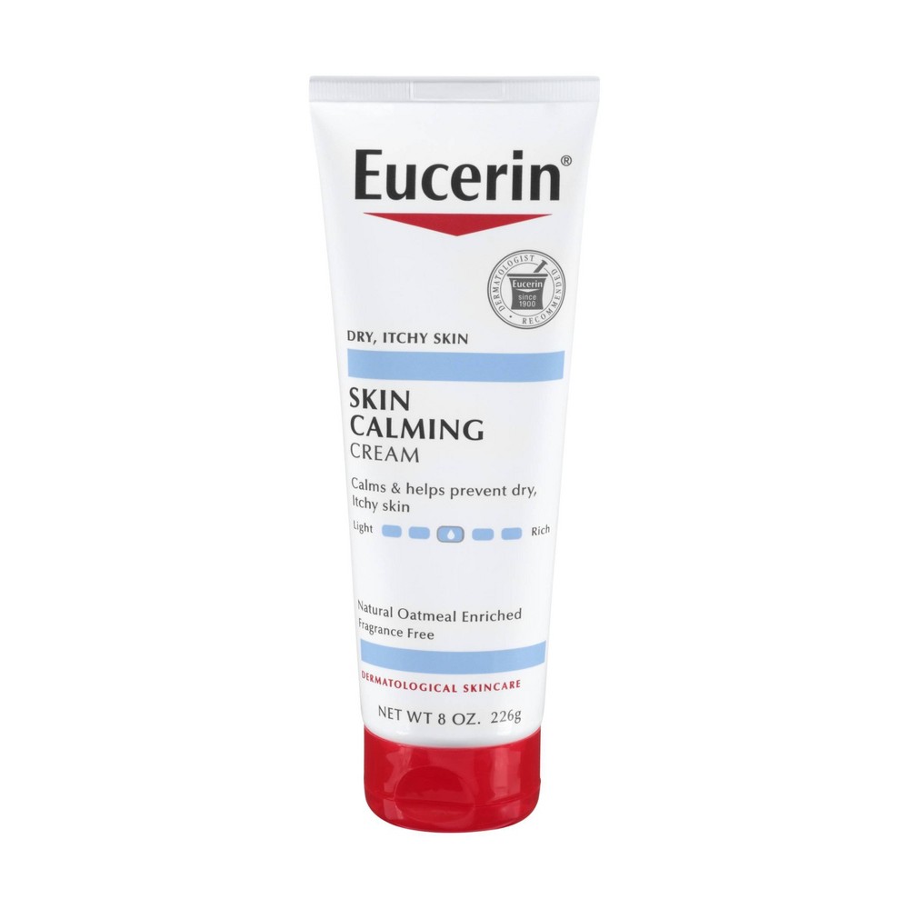 Photos - Cream / Lotion Eucerin Skin Calming Daily Body Cream Unscented - 8oz 