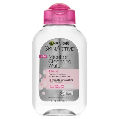 Garnier SKINACTIVE Micellar Cleansing Water All-in-1 Makeup Remover & Cleanser - 3.4 fl oz