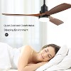Gulches 60 inch 3 Solid Wood Blade DC Motor Ceiling Fan Decorate for the Living Room with Light - 3 of 4