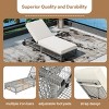 PAGED Outdoor Chaise Lounge Adjustable Rattan Outdoor Lounge Chair with Cushion Pool Lounge Chairs with Wheels for Poolside - 2 of 4