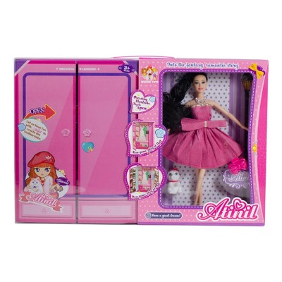 Northlight 11" Pink Beauty Play Doll Set with Multiple Accessories and Wardrobe