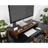 Kate and Laurel Briggs Rectangle Wood Computer Stand, 26x10.5x4, Walnut Brown - 4 of 4