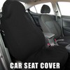Unique Bargains Front Seat Covers Protector Polyester Seat Cover Protector Pad Universal for Car Truck SUV Black - 2 of 4