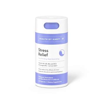 Health By Habit Stress Relief Vegan Capsules - 60ct