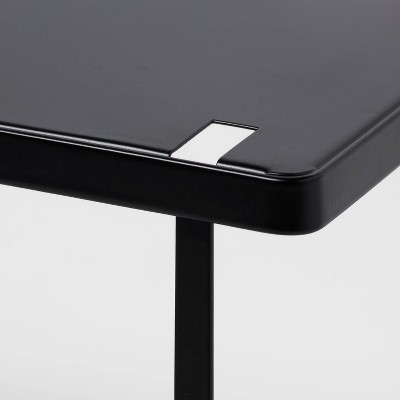 Metal Stacking Shelf with Powder Coated Finish Black - Brightroom™