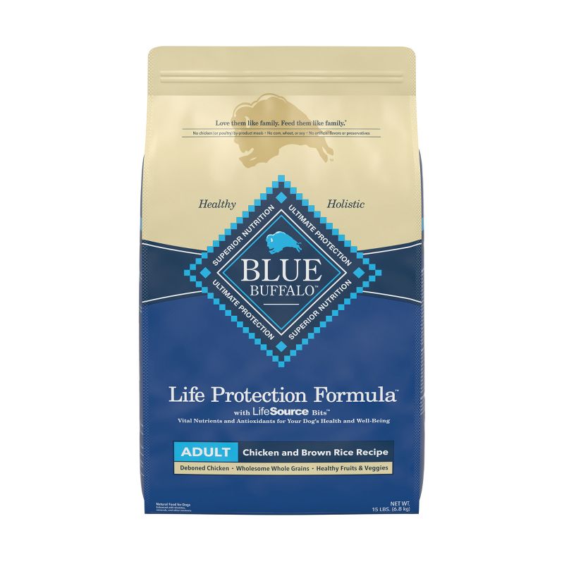 Blue Buffalo Life Protection Formula Natural Adult Dry Dog Food with Chicken and Brown Rice, 1 of 13