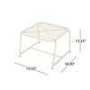 PAGED Iron Outdoor Side Table,18 inch Modern Patio End Tables for Backyard,Pool, Indoor Companion,Durable and Rustproof,Rectangle - 3 of 4