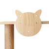 Wall-Mounted Cat Scratching Pad for Small to Large Cat, Indoor Wood Cat Tree with Hammock, Cat Scratcher Perch - 2 of 4
