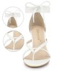 Allegra K Women's Flip Flops Chunky Heel Lace Up Heels Thong Sandals - 2 of 4