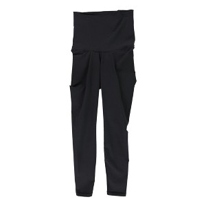Reebok Womens Solid Compression Athletic Pants - 1 of 2