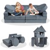 VYNXARIA Gray 14 - Piece Foldable Foam and Floor Mats Modular Game Sofa for Little Ones - Enhance Creativity! - 2 of 4