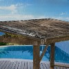 VisioGear Canopies and Gazebos, Patio Grill Canopy with 2 Cabinets and Ceiling Hooks, Gazebo Pavilion for Garden, Brown, 143.07"*77.72"*92.28" - 4 of 4