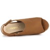 Allegra K Women's Espadrille Platform Heeled Wedges Sandals - 4 of 4