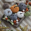 TopComfy Decorative Object Glass Christmas Ball Ornaments Set of 6 for Modern Holiday Tree Decor, White, 15.6"*9.65"*8.07" - 2 of 4