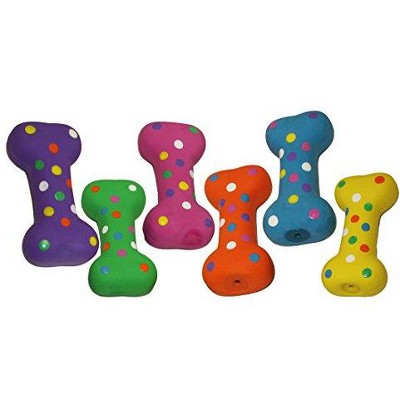 Multipet Polka Dot Latex Plush Filled Dog Toy