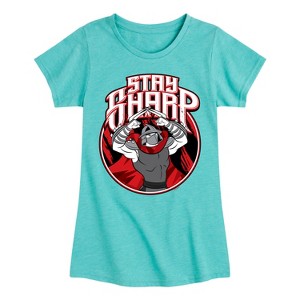 Girls' - Teenage Mutant Ninja Turtles - Stay Sharp Fitted Short Sleeve Graphic T-Shirt - 1 of 4