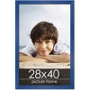 PosterPalooza | Classic Modern Blue Picture Frame - UV Acrylic, Foam Board Backing, Hanging Hardware - 2 of 4