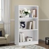 MAYEERTY 3-Shelf Adjustable Freestanding Wood Bookshelf - For Home Office (Cherry) - 3 of 4
