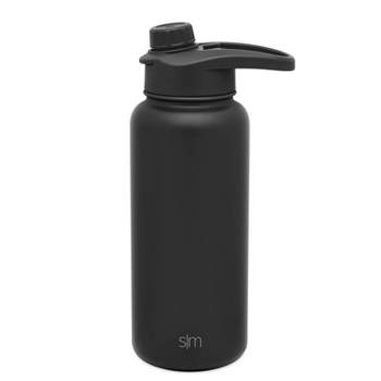 ENKELSPÅRIG Water bottle, stainless steel/black, 24 oz - IKEA
