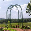 Evergreen Montebello Iron Garden Arbor, Forest Green- 53 x 84 x 23 Inches Fade and Weather Resistant Outdoor Decor - 3 of 4