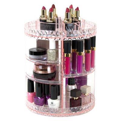 Sorbus X- Makeup Organizer - Multiple Drawer & Slots Jewelry Cosmetic Storage Case X- in Pink | Large