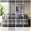 6Pcs Reversible Daybed Cover Set Rustic Lodge Herringbone Buffalo Plaid Quilted Cotton Microfiber - 4 of 4