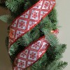 Northlight Club Pack of 12 White and Red Snowflake Wired Christmas Craft Ribbon Spools 2.5" x 120 Yards - 3 of 3