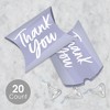Big Dot of Happiness Purple Elegantly Simple - Favor Gift Boxes - Guest Party Favors Petite Pillow Boxes - Set of 20 - 2 of 4